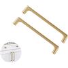 SYDARSYN 2 pezzi Maniglie per Mobili da Cucina 160mm, Maniglie per Cassetti in Lega di Zinco in Ottone Spazzolato per Cucina