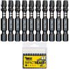 SabreCut SCTX4050_10 - Set di 10 punte per cacciavite a percussione TX40 T40 da 50 mm, punta singola Torx resistente, con scatola