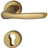 HOPPE Maniglia Hoppe Milano con rosetta e bocchetta tonda foro cilindro d. 44 mm bronzo