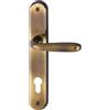 HOPPE Maniglia Hoppe Santiago placca foro cilindro interasse 85 mm ottone bronzato per porte