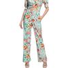 GUESS Pantaloni Donna Viscosa Fiori Floreale Relaxed Stretch W4GB30WG4G0 Taglia S Colore Principale Verde Chiaro