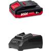 Crown Professional Batteria Al Litio 2ah + Caricabatteria 2a