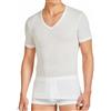 BIRIKKINA Maglietta Intima Uomo Lana Cotone Scollo V 3-5 Pezzi Maglia Intima Uomo Termica Invernale - Maglia Intima Uomo Lana Cotone (3 Pezzi Bianco 102-L)