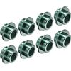 PATIKIL Inline ASSE Boccola Spaziatori Alluminio Verde 8pz