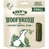 Lily's Kitchen Bastoncini dentali piccoli per cani adulti Woofbrush realizzati con ingredienti naturali (7 x 22g)
