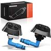 Frankberg 2x Ugello lavafari Anteriore sinistro destro Compatibile con 9-3 Cabriolet YS3F 9-3 D75 D79 E79 YS3F 9-3 Station Wagon E50 Replace# 12803972, 12803973