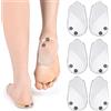 Jocaluyia Solette ortopediche, 3 paia di inserti laterali in silicone per tallone, alzare le gambe tipo O/X, solette correttive del tallone per allineamento del piede, dolore al tallone, gambe dell'arco (L)
