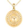 MICMIF Argento 925 Collana Personalizzata Medaglione Albero della Vita Ciondolo Portafoto, Collana Locket Redondo Apribile per 1 Foto, Catena 45+5cm Gioielli per Donne Ragazze Famiglia