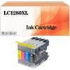 UWYNCS LC1280 LC1280XL Cartuccia di Inchiostro Sostitutiva Compatibile per Brother MFC-J5910DW MFC-J6510DW MFC-J6710D MFC-J6710DW MFC-J6910DW Stampante 4Pack