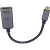 PremiumCord Adattatore da USB-C A Displayport 8K M/F, DP 1.4, UHD 8K 4320p 60Hz, 4K 2160p 144Hz, HDR10, HDCP 2.2, 32,4 Gbps, Alloggiamento In Alluminio, Grigio Siderale, 20 cm