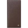 PORRASSO Portafoglio Uomo Protezione RFID Portamonete Minimalista Portacarte di Credito PU Lungo Wallet con 5 Porta Carte di Credito Marrone