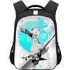 Xinchangda Seven Deadly Sins Zaino Meliodas Anime Zaino per la scuola 3D King Ban Casual Zaino da viaggio in tela per ragazzi e ragazze, King Size., 44*30.5*16CM
