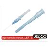 Ago Cannula JELCO 22 G × 25 mm Blu Senza Ali