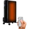 Wintem Radiatore Elettrico ad Olio 9 Elementi da 1500 Watt con Timer Programmabile per Accensione e Spegnimento - Display Digitale a Led e Telecomando, 60cm