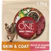 PURINA ONE Mini Small Crocchette per Cani Adulti con Manzo e Riso 6 Sacchi da 1.5kg