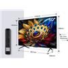 TCL C69 Serie C6 Smart TV QLED 4K 50" 50C69B, Dolby Vision, Dolby Atmos, Google TV