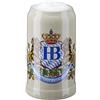 HB Hofbräuhaus München Boccale da Birra tedesco Relief Monaco di Baviera Hofbräuhaus München HB 1 litro King Werk KI 1000059