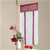 SIMPVALE 1 Pezzo Tie up - Tenda in Voile Tulle Ricamo Romano Tenda - Tende Pannelli Finestra per Camera da Letto, Studio, Bagno, Cucina, Vino Rosso, 45x120cm
