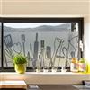 Ambiance Sticker Pellicola Adesiva Per Vetri Privacy - Utensili da Cucina - Adesivo Per Schermi Privacy per Finestre e Porte Doccia | H40 x L200 cm