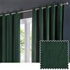 Paoletti Coppia di tende con occhielli in velluto corinzio - Verde intenso - 117x183 cm