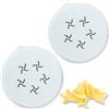 VQEOEOT Trafile per pasta maker, Fusilli Bucati - 2 Pezzi accessori per pastamaker, per pasta fresca fatta a mano - Inserto per pasta compatibile con Phileps Pastamaker Advance, pasta disc trafila in POM