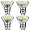 WSMCN GU10 10W Lampadine LED, Luce bianca diurna 5000K può sostituire la lampadina alogena PAR16 da 140W, AC230V 1050lm, 120° Angolo del Fascio, Illuminazione Lunga durata lampada faretti LED, 4 pezzi