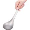 iBasingo Cucchiaio in titanio con grande ciotola mestolo per zuppa salsa riso cucina kit da cucina campeggio all'aperto cucina cucina cucina stoviglie leggero metallo minestra mestolo Ti1038T