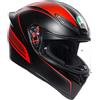 AGV CASCO K1 MULTI WARMUP MATT BLACK/RED S