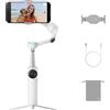 Insta360 Flow 2 Pro Bianco-Gimbal per smartphone AI, tracciamento con Apple DockKit, tracciamento di più persone, treppiede/bastone per selfie incorporato, stabilizzatore portatile per iPhone/Android