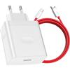ACAGET 45W SUPER VOOC Caricatore Rapido con 6A Cavo USB C 1M per OPPO A40M A18 A38 Reno13F/13FS/12FS/11 F/10/Find X5 X3/2Neo,Caricatore Rapido Charge VOOC con Cavo USB Type-C per OnePlus 10 9 Nord CE 3 2Lite
