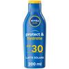 Nivea Sun Latte Solare Protect&Hydrate SPF30 Crema Idratante Per 48h 200 ml