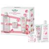 Equilibra Viso Kit Rosa Crema Ialuronica Idratante Viso + Acqua Pura Rinfrescante + Sapone Detergente