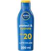 Nivea Sun Latte Solare Protect&Hydrate SPF20 Crema Idratante Per 48h Corpo 200 ml