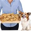 Lovely DOG Orecchie di Coniglio senza Pelliccia per Cani 1kg (circa 75-85 pezzi) | Snack naturali di orecchie di coniglio senza peli | Essiccati all'aria, ipoallergenici, senza cereali