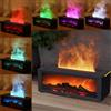 Airmpa Diffusore di Oli Essenziali Camino con Effetto Fiamma, Diffusore di Oli Profumati con Telecomando, e 7 Tipi di Colori Luminosi a LED con Timer mode, Perfetto per Casa, Ufficio