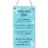 CARISPIBET Solo uno zio | segni decorativi di casa divertenti decorazioni d'interni targhe decorative per la famiglia decorazioni per la casa zii fratello regali di decorazione 30 x 15 cm