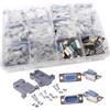 VISSQH 20 Pezzi VGA connettore a saldare,RS232 D-SUB adattatore seriale DB15 15 pin 3 file VGA D Sub Connettore VGA maschio/femmina Breakout Connector + con copertura in plastica