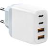 Yerewker Caricatore Rapido USB C Plug, Adattatore di Caricabatterie USB C a 4 Porte Da 20 W per iPhone 16 15 14 13 12 11 Pro Max SE XS XR 8 Plus SE, iPad, Samsung Galaxy (Bianco-1)