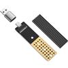 ANYOYO Adattatore USB ANNOYO NVME NGFF, 20 Gbit/S USB 3.2 Gen 2x2 M2 Adattatore SSD, adattatore PCIe NVME per M Key/B+M Key SSD, M.2 NVME SATA SSD Housing per 2242 2260 2280, Adapter SSD con USB C A APATER