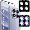 zZjoOoj Pellicola Fotocamera for Xiaomi Redmi Note 14 Pro 5G/ Xiaomi Poco X7 5G, Individual Camera Screen Protector for Redmi Note 14 Pro 5G [HD Clear] [Multi-Colour + Black]