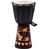Ciffre 30 cm di altezza per bambini Djembe scolpito elefante tamburo tamburo lavoro manuale nero