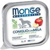 Generico Monge Monoprotein umido cane gusto CONIGLIO CON MELA formula grainfree | 12 vaschette da 150 grammi l'una.