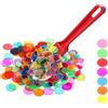 FAINCA 100 Pezzi gettone Plastica, Set di Bastoncini Magnetici da Bingo, Lotto gettone, per Giochi Educativi Contare le Patatine Scolastiche