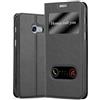Cadorabo Custodia Libro per Samsung Galaxy A5 2017 in Nero COMETA - con Funzione Stand e Chiusura Magnetica - Portafoglio Cover Case Wallet Book Etui Protezione