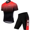 YIWENG bike clothes for men,YIWENG Completo da ciclismo estivo da uomo,completo da ciclismo,con pantaloncini da equitazione imbottiti in gel 5D,completo da ciclismo traspirante ad asciugatura rapida,per spor
