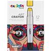 Pastello a cera Art Crayon - Ø 10 mm x 138 mm - colori assortiti - Carioca Plus - conf. 12 pezzi