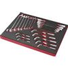 SOGI Assortimento di 22 utensili SOGI TER-02 - chiavi poligonali - chiavi snodate - chiavi a tubo - per riparazione auto