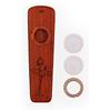 ANCLLO Wood Kazoo Portable Wooden Kazoo Guitar Ukulele Accompaniment Strumento a fiato con confezione regalo in metallo (B)