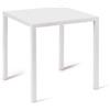 Tavolo TOLONE in metallo bianco 80×80 cm, impilabile