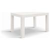 Tavolo BAROLO in legno, finitura bianco frassinato, allungabile 120×80 cm - 200×80 cm